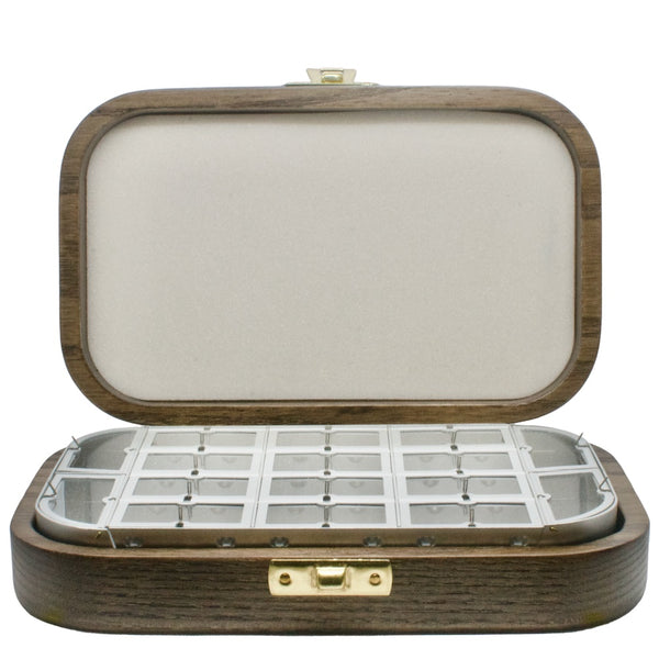 Wooden Compartment Boxes with Clasp Close