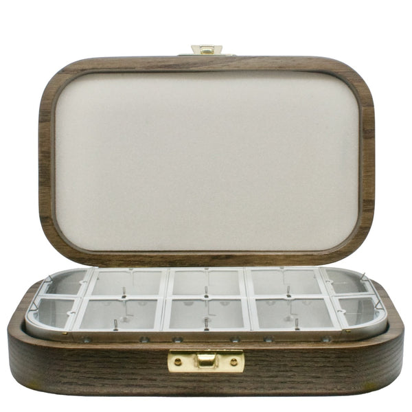 Wooden Compartment Boxes with Clasp Close