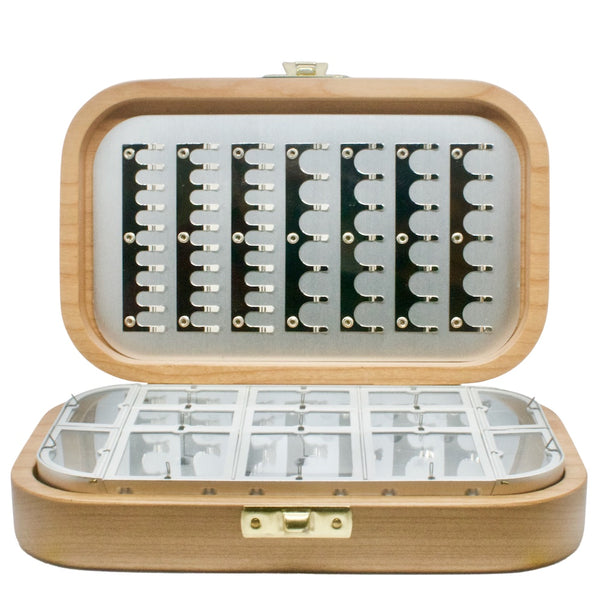 Wooden Compartment Boxes with Clasp Close