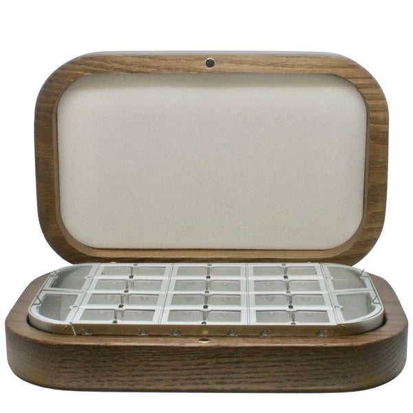 Wooden Compartment Boxes with Magnetic Clasp