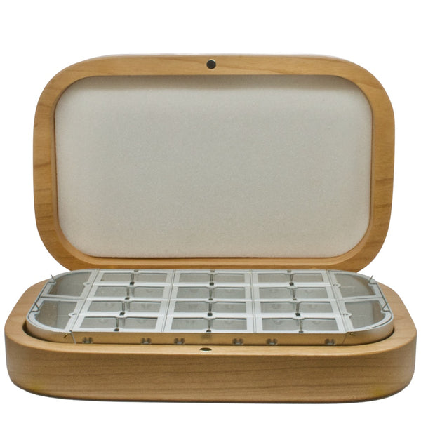 Wooden Compartment Boxes with Magnetic Clasp