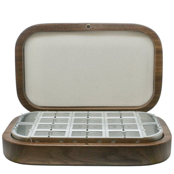 Wooden Compartment Boxes with Magnetic Clasp