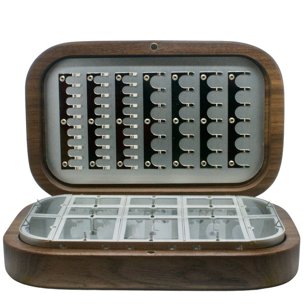 Wooden Compartment Boxes with Magnetic Clasp