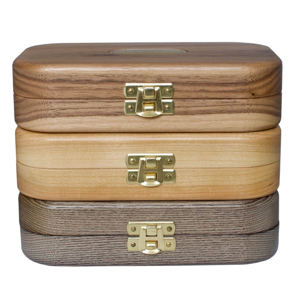 Wooden Compartment Boxes with Clasp Close