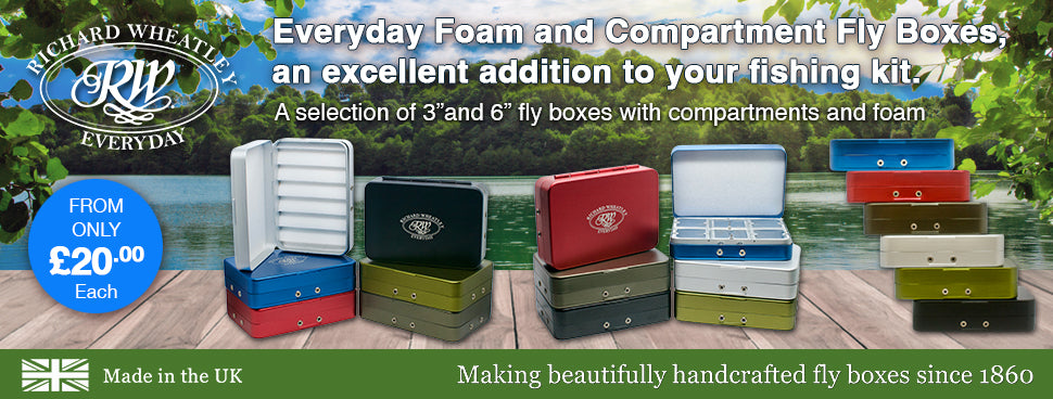 RICHARD WHEATLEY フライフィッシングセット Richard Wheatley Traditional Fly Fishing Boxes Made in the UK