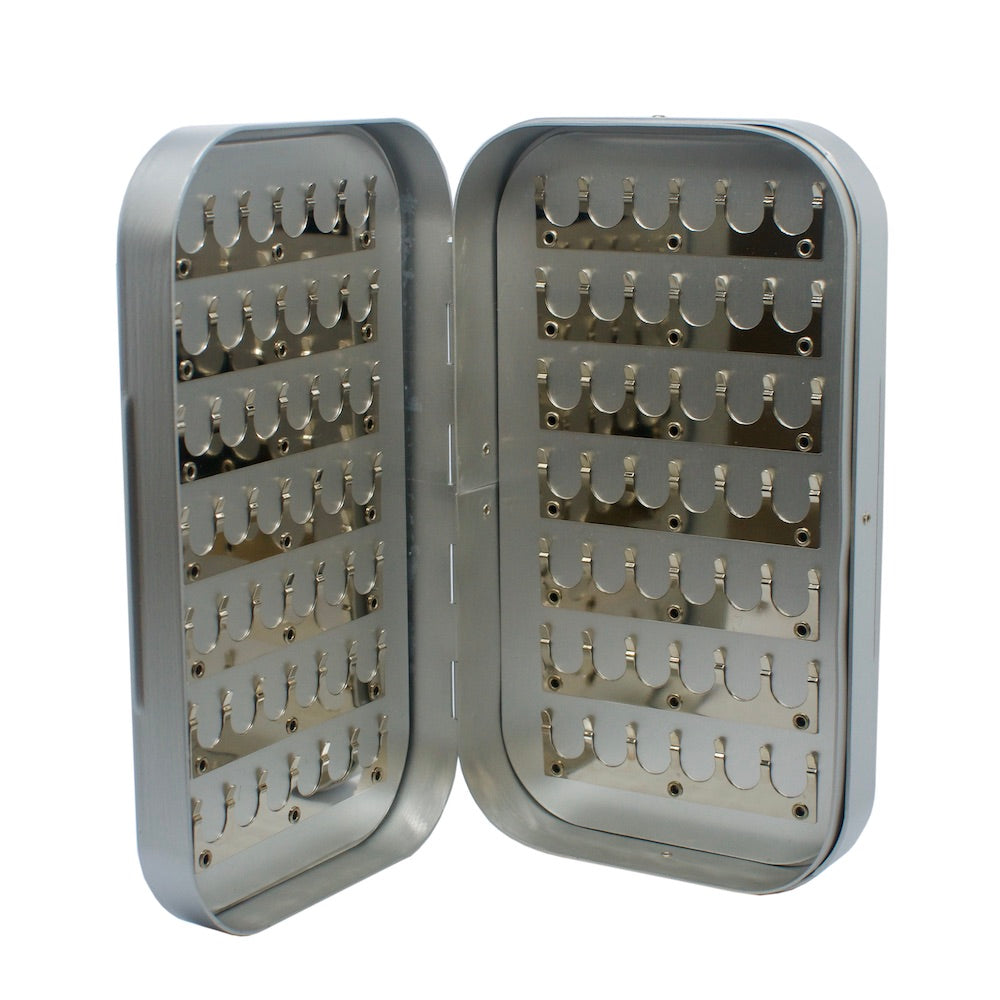 Richard Wheatley Compartment Fly Boxes. Traditional Aluminium Flyboxes