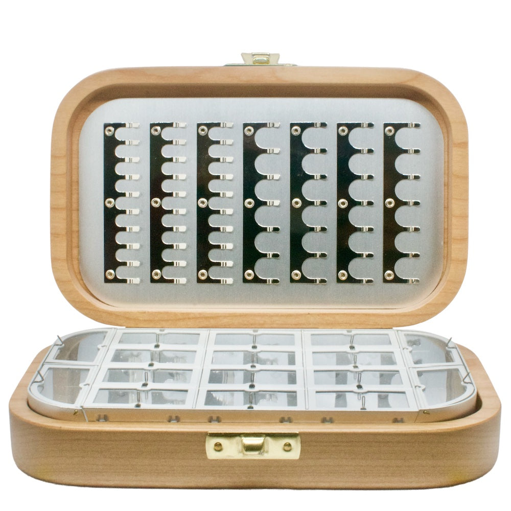 Wooden Compartment Boxes with Clasp Close