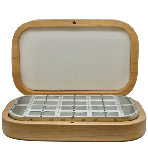 Wooden Compartment Boxes with Magnetic Clasp